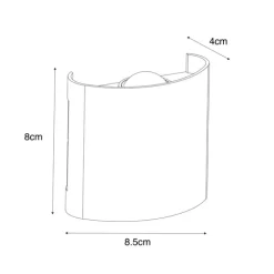 Außenwandleuchte schwarz inkl. LED 2-flammig IP54 - Silly