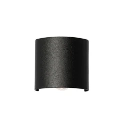 Außenwandleuchte schwarz inkl. LED 2-flammig IP54 - Silly