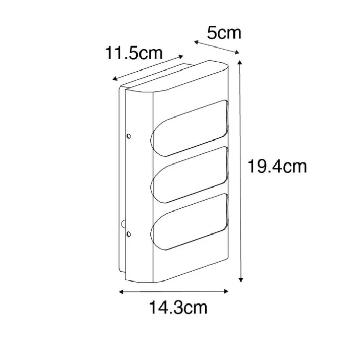 Außenwandleuchte schwarz inkl. LED mit Hell / Dunkel-Sensor - Gaev