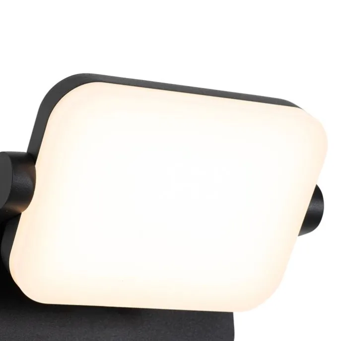 Außenwandleuchte schwarz inkl. LED verstellbar - Kamile