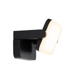 Außenwandleuchte schwarz inkl. LED verstellbar - Kamile