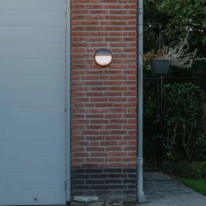 Außenwandleuchte schwarz inkl. LED mit Bewegungsmelder IP54 - Hortus