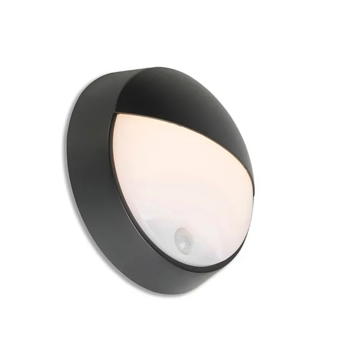 Außenwandleuchte schwarz inkl. LED mit Bewegungsmelder IP54 - Hortus