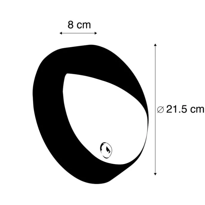 Außenwandleuchte schwarz inkl. LED mit Bewegungsmelder IP54 - Hortus