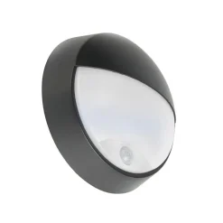 Außenwandleuchte schwarz inkl. LED mit Bewegungsmelder IP54 - Hortus