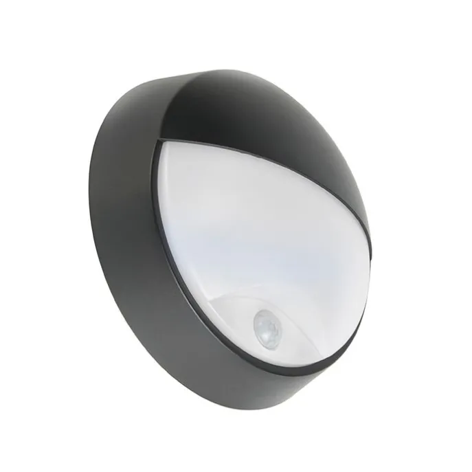 Außenwandleuchte schwarz inkl. LED mit Bewegungsmelder IP54 - Hortus