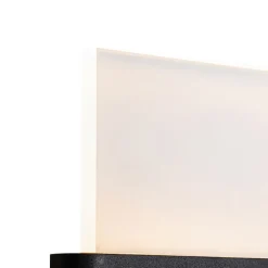 Außenwandleuchte schwarz inkl. LED mit Hausnummern IP54 - Kandi