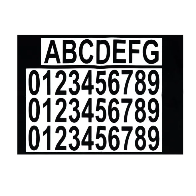 Außenwandleuchte schwarz inkl. LED mit Hausnummern IP54 - Kandi