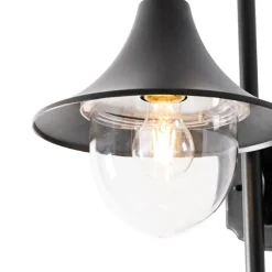 Außenwandleuchte schwarz IP44 inkl. Bewegungsmelder - Daphne