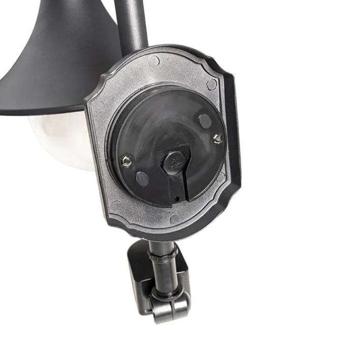 Außenwandleuchte schwarz IP44 inkl. Bewegungsmelder - Daphne