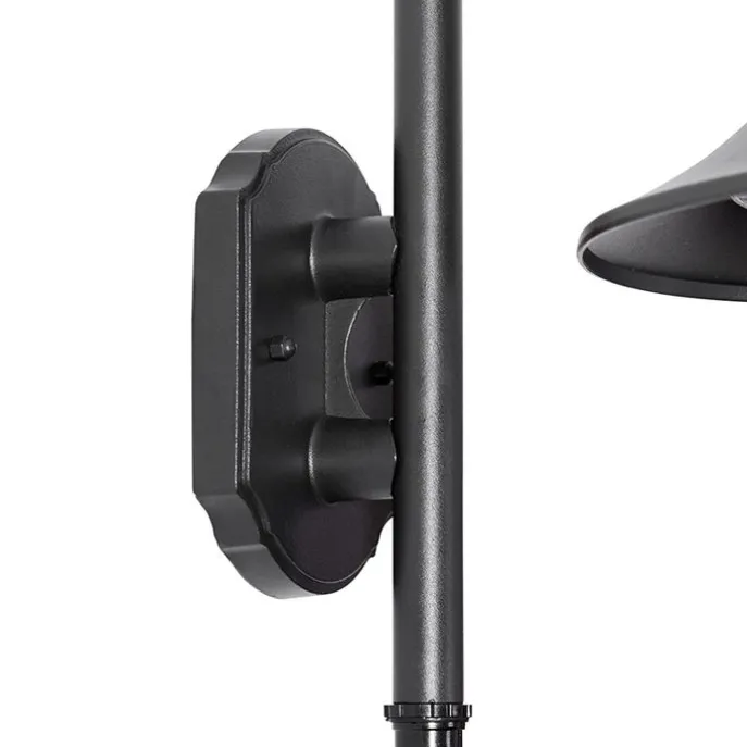 Außenwandleuchte schwarz IP44 inkl. Bewegungsmelder - Daphne