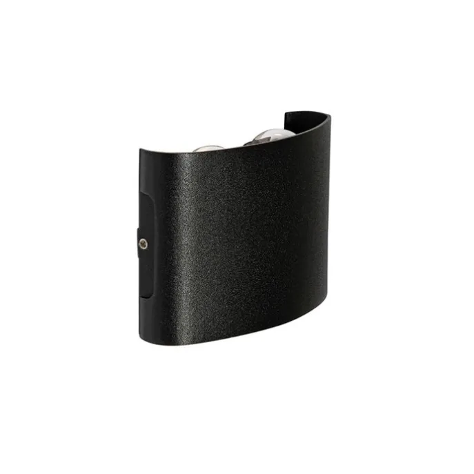 Außenwandleuchte schwarz inkl. LED 4-flammig IP54 - Silly