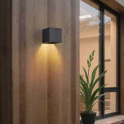 Außenwandleuchte schwarz inkl. LED IP65 Solar - Charlene