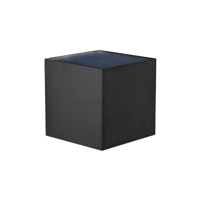 Außenwandleuchte schwarz inkl. LED IP65 Solar - Charlene