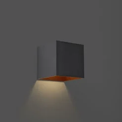 Außenwandleuchte schwarz inkl. LED IP65 Solar - Charlene