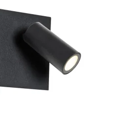 Außenwandleuchte schwarz inkl. LED 2-Licht Bewegungsmelder - Simon