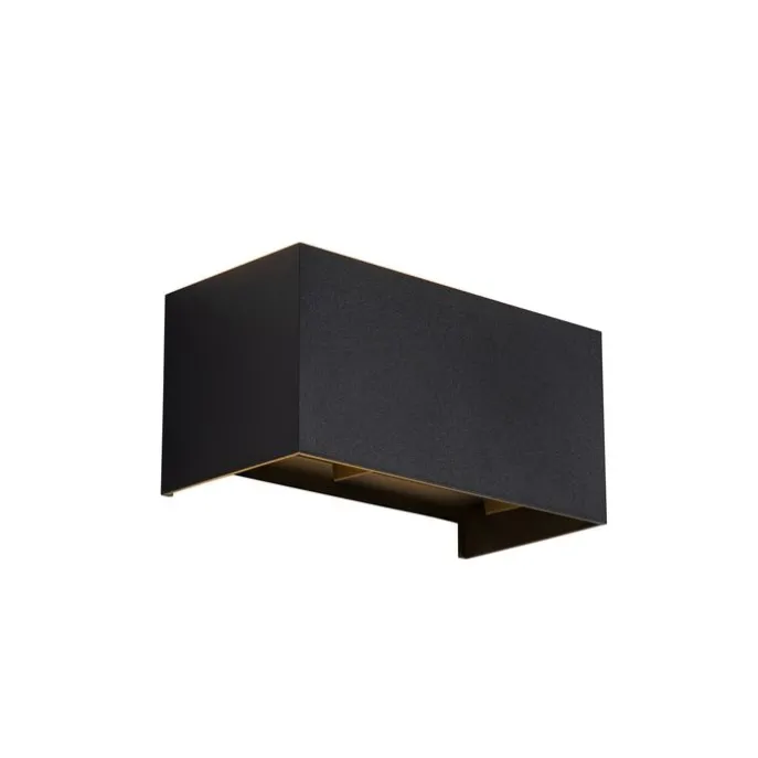 Außenwandleuchte Schwarz inkl. LED 4-flammig IP54 - Edwin