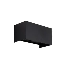 Außenwandleuchte Schwarz inkl. LED 4-flammig IP54 - Edwin