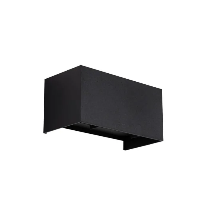 Außenwandleuchte Schwarz inkl. LED 4-flammig IP54 - Edwin