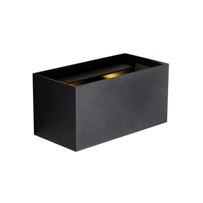 Außenwandleuchte Schwarz inkl. LED 4-flammig IP54 - Edwin