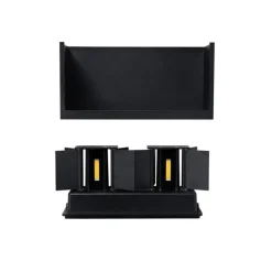 Außenwandleuchte Schwarz inkl. LED 4-flammig IP54 - Edwin