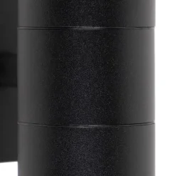 Außenwandleuchte schwarz IP44 2-flammig - Duo