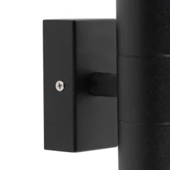 Außenwandleuchte schwarz IP44 2-flammig - Duo