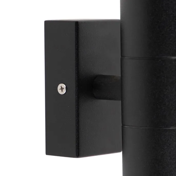 Außenwandleuchte schwarz IP44 2-flammig - Duo