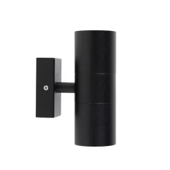 Außenwandleuchte schwarz IP44 2-flammig - Duo