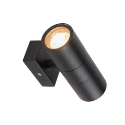 Außenwandleuchte schwarz IP44 2-flammig - Duo