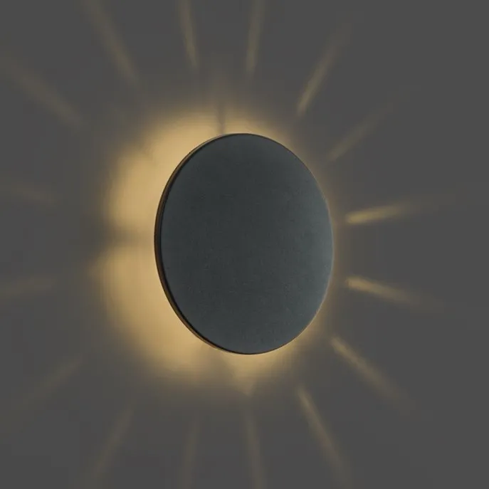 Außenwandleuchte schwarz inkl. LED IP54 - Soleil