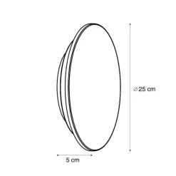 Außenwandleuchte schwarz inkl. LED IP54 - Soleil