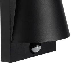 Außenwandleuchte schwarz IP44 mit Bewegungsmelder - Femke