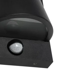 Außenwandleuchte schwarz IP44 mit Bewegungsmelder - Femke