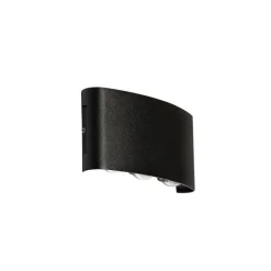 Außenwandleuchte schwarz inkl. LED 6-flammig IP54 - Silly