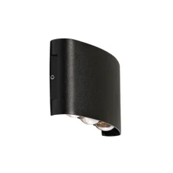 Außenwandleuchte schwarz inkl. LED 6-flammig IP54 - Silly