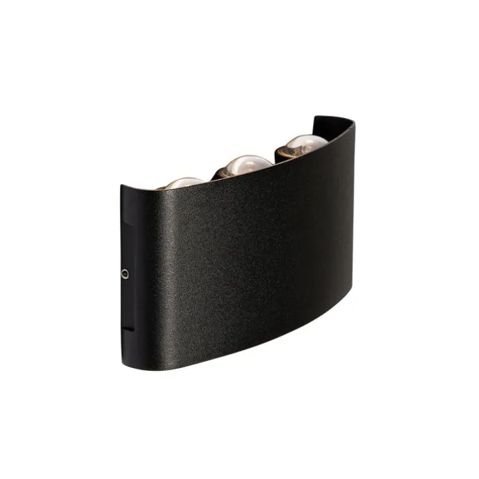 Außenwandleuchte schwarz inkl. LED 6-flammig IP54 - Silly