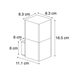 Außenwandleuchte schwarz mit opalweißem Schirm IP44 - Dänemark