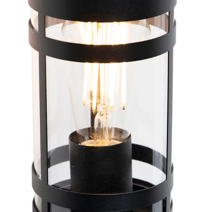 Außenwandleuchte schwarz mit Bewegungssensor IP44 - Gleam