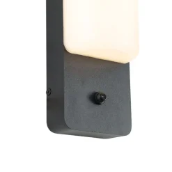 Außenwandleuchte schwarz mit Dämmerungssensor inkl. LED - Shift