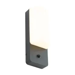 Außenwandleuchte schwarz mit Dämmerungssensor inkl. LED - Shift