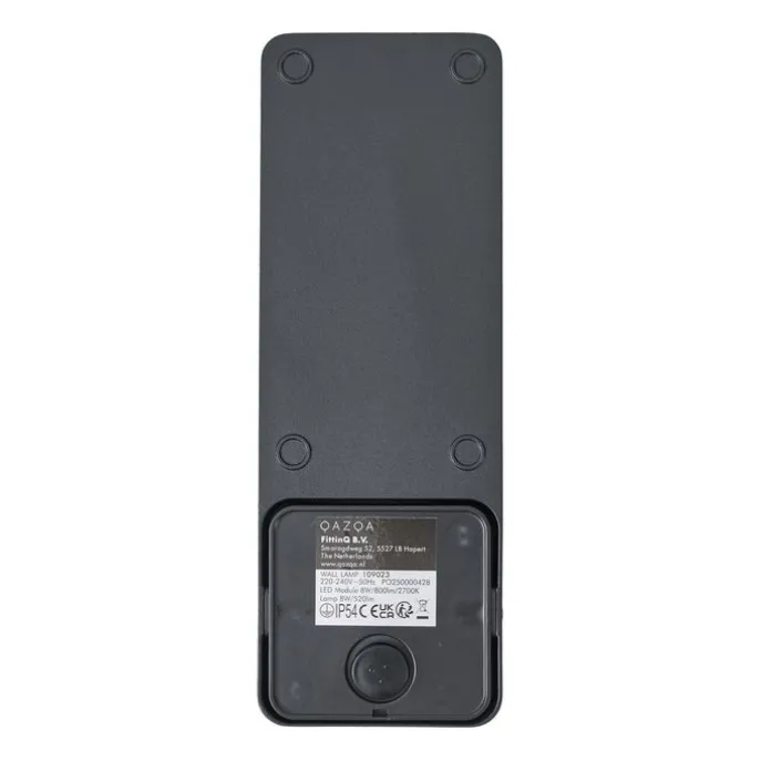 Außenwandleuchte schwarz mit Dämmerungssensor inkl. LED - Shift