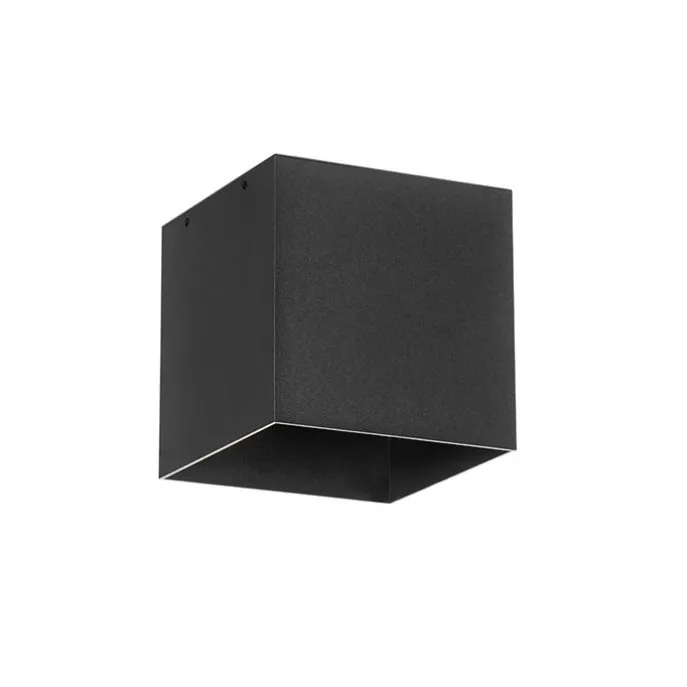 Außenwandleuchte schwarz mit Abblendlicht und Sensor auf Solar - Charlotte