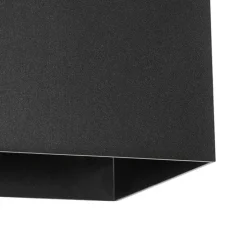 Außenwandleuchte schwarz mit Abblendlicht und Sensor auf Solar - Charlotte