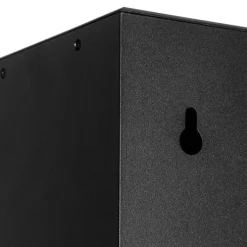 Außenwandleuchte schwarz mit Abblendlicht und Sensor auf Solar - Charlotte