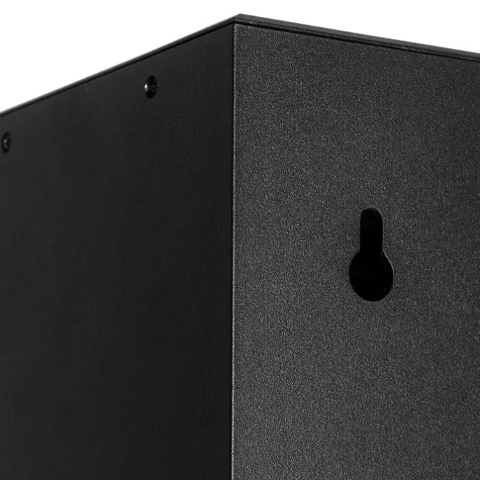 Außenwandleuchte schwarz mit Abblendlicht und Sensor auf Solar - Charlotte