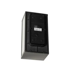 Außenwandleuchte schwarz mit geripptem Glas IP44 - Charlois