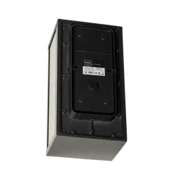 Außenwandleuchte schwarz mit Rauchglas 26 cm IP44 - Charlois