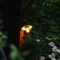 Außenwandleuchte schwarz mit Glas IP44 - München