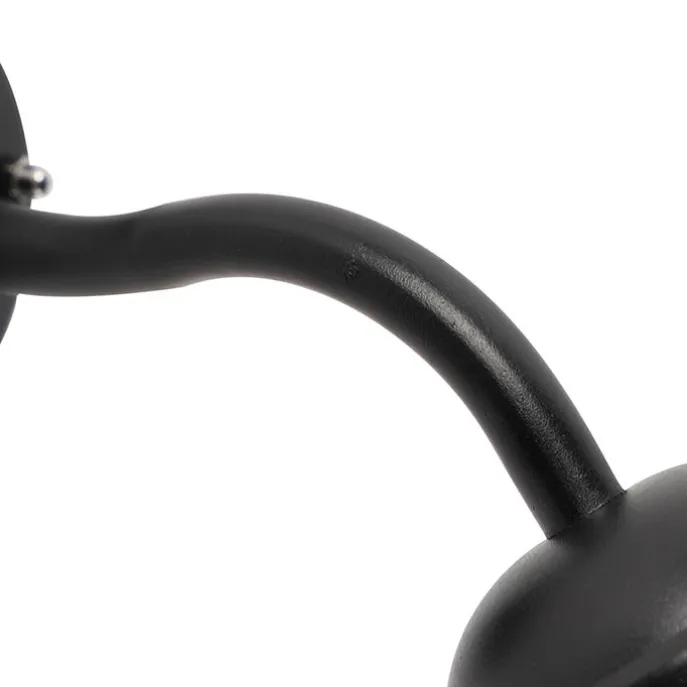 Außenwandleuchte schwarz mit Glas IP44 - München